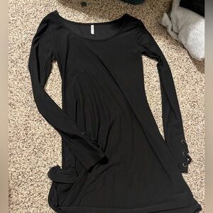 Black long sleeve Mud dress